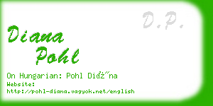 diana pohl business card